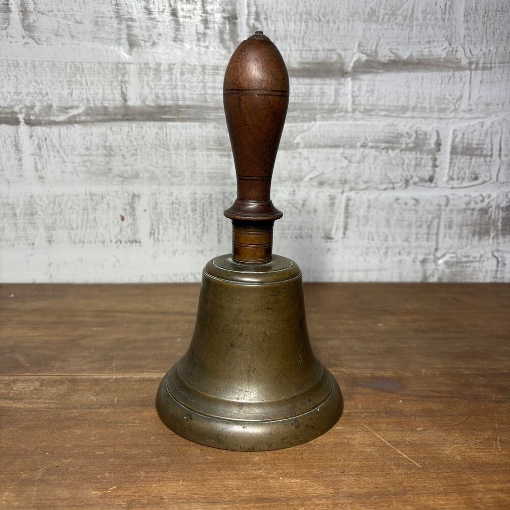 Large Antique Brass School Bell